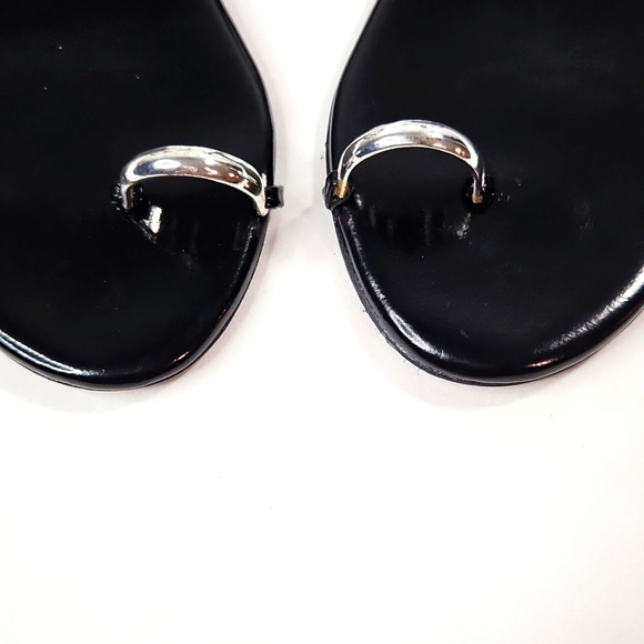 Jeffrey Campbell Black LLC FLAT TOE RING Sandals Size 6 NWT - Picture 4 of 8